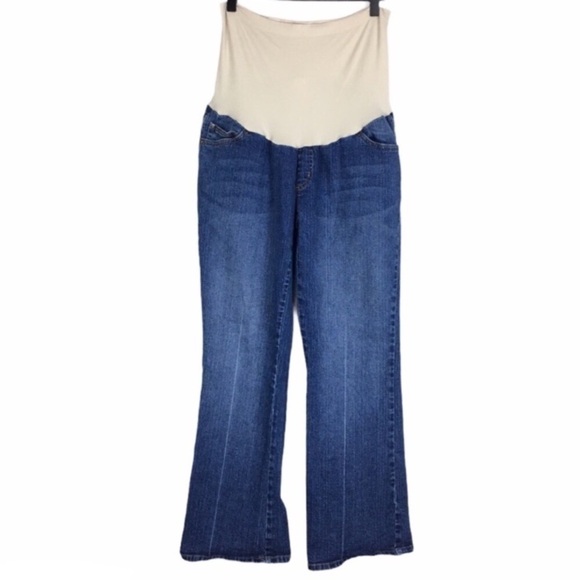 MOTHERHOOD MATERNITY Jeans Secret Fit Belly Stretch Denim Petite Medium 8-10 - Picture 1 of 14